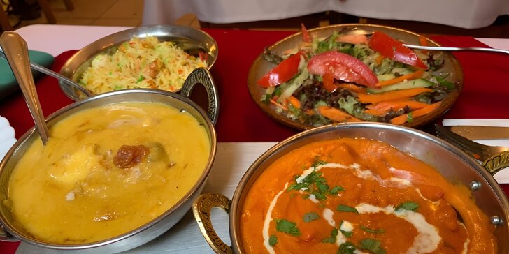 Otevřené vouchery na 500, 1000 a 1500 Kč do restaurace Curry House