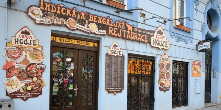 Otevřené vouchery na 500, 1000 a 1500 Kč do restaurace Curry House