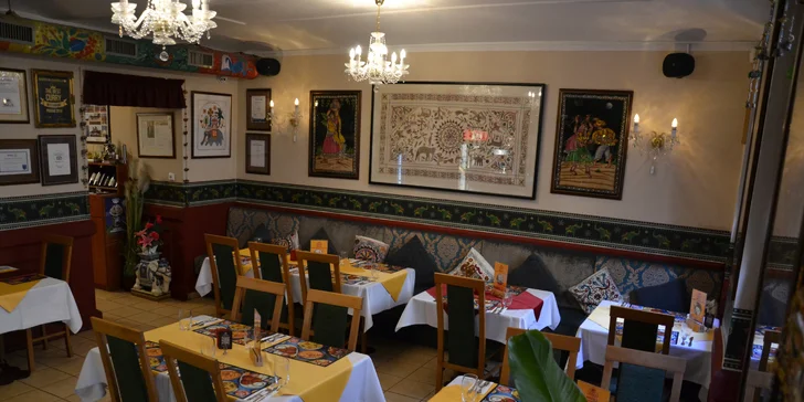 Otevřené vouchery na 500, 1000 a 1500 Kč do restaurace Curry House