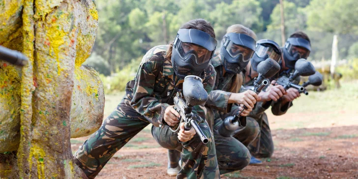 Akční zábava: 2 hod. paintballu vč. zapůjčení výbavy a munice pro 1–4 hráče