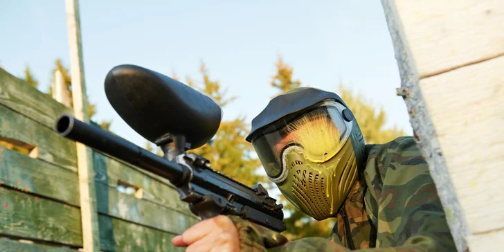 Akční zábava: 2 hod. paintballu vč. zapůjčení výbavy a munice pro 1–4 hráče
