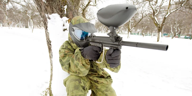 Akční zábava: 2 hod. paintballu vč. zapůjčení výbavy a munice pro 1–4 hráče