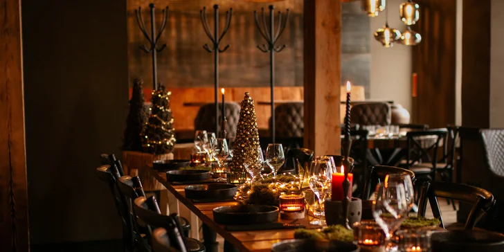 Degustační smoukované menu o 5 chodech i s proseccem a shotem pro dva