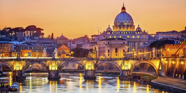 Prázdniny v Římě: pobyt se snídaní v elegantním hotelu v centru města