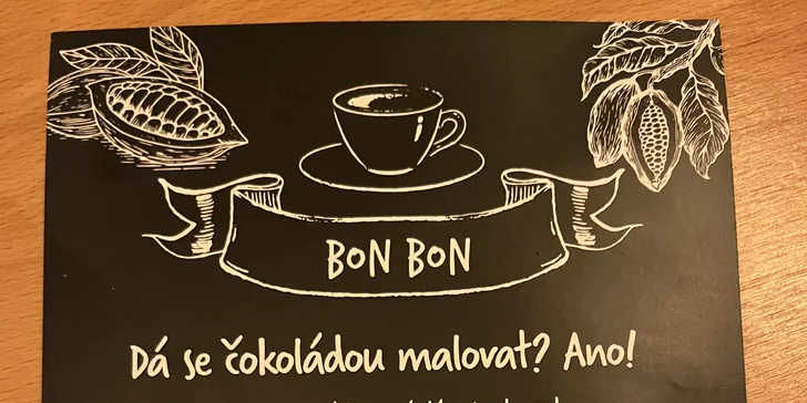 Kurz malování čokoládou na plátno i degustace teplé čokolády: 1-2 os.