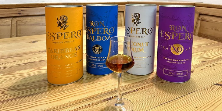 Ochutnejte svět: degustace rumů Ron Espero pro 1 nebo 2 osoby