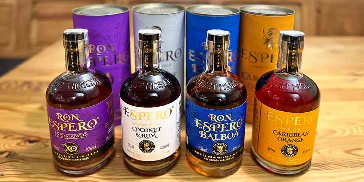 Ochutnejte svět: degustace rumů Ron Espero pro 1 nebo 2 osoby