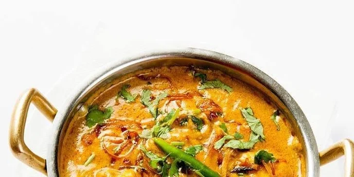 Indické menu pro 1–2 osoby: butter chicken, tikka masala, příloha i nápoj