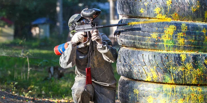 Akční zábava: 2 hod. paintballu vč. zapůjčení výbavy a munice pro 1–4 hráče