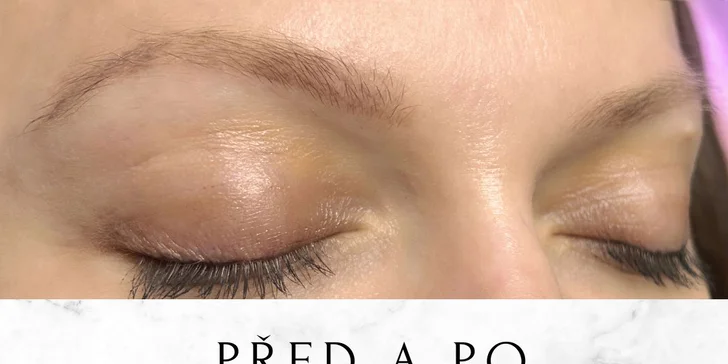 Přirozený permanentní make-up obočí pudrovou metodou nebo rtů