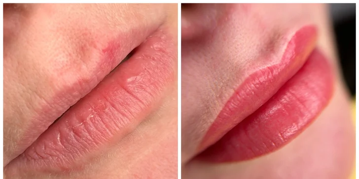 Permanentní make-up: horní oční linky, obočí pudrovou metodou nebo rty