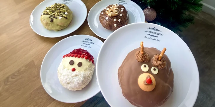 Zimní edice minidonutů: dárkový box s 9 kusy k nakousnutí
