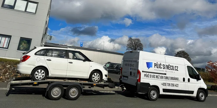Stěhování i odvoz většího nákladu: zapůjčení dodávky Fiat Ducato L2H2 na 4 hod. i 2 dny