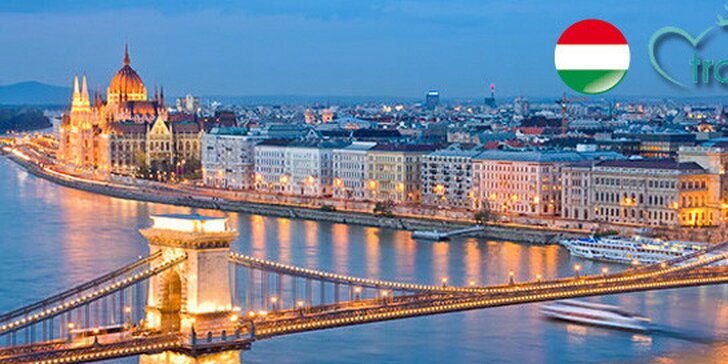 Budapešť - tři dny pro DVĚ osoby se snídaní ve 4* hotelu