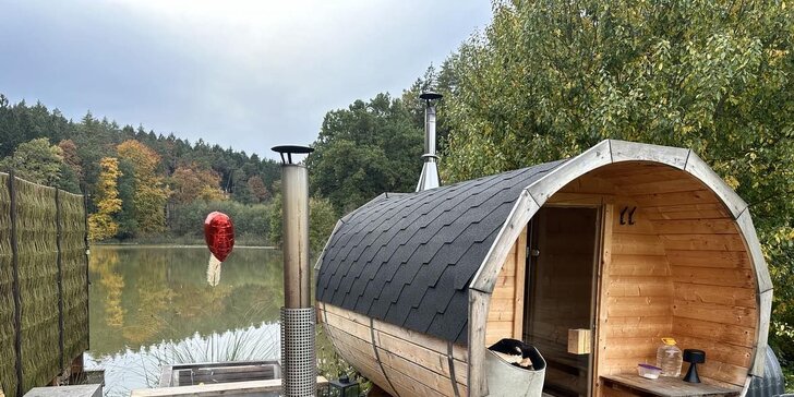 Kouzelný Lakehouse Amálka s neomezenou saunou i snídaňovým košem, možnost rybaření