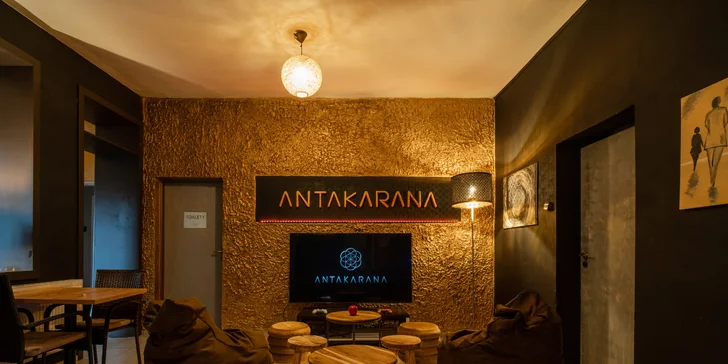 Otevřený voucher do čajovny Antakarana: jídlo, drinky i vodní dýmka, 300, 500 nebo 1000 Kč
