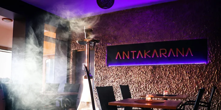 Otevřený voucher do čajovny Antakarana: jídlo, drinky i vodní dýmka, 300, 500 nebo 1000 Kč