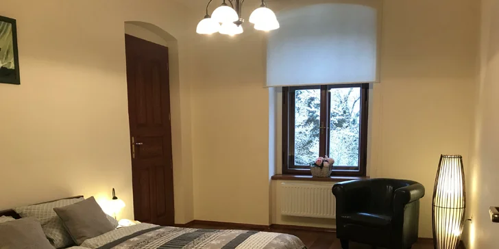 Apartmány blízko NP Šumava: krásné historické prostory, možnost pivních lázní i sauny