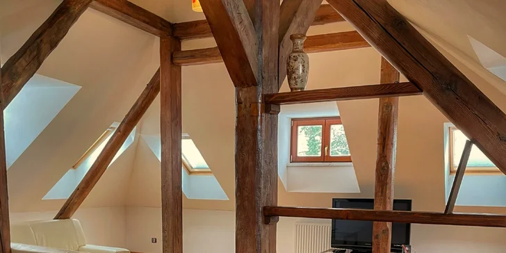 Apartmány u NP Šumava pro páry i rodiny: historické prostory, možnost pivních lázní a sauny