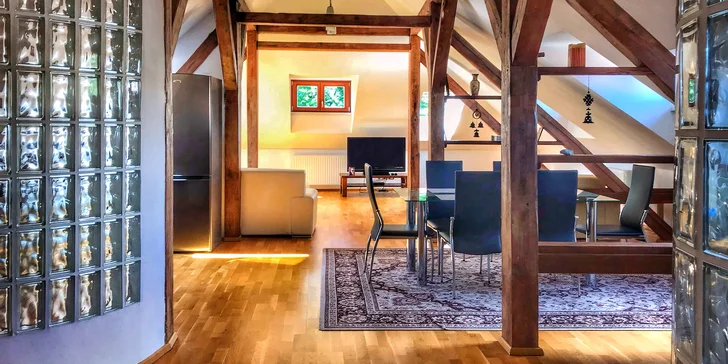 Apartmány u NP Šumava pro páry i rodiny: historické prostory, možnost pivních lázní a sauny