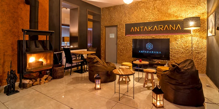 Otevřený voucher do čajovny Antakarana: jídlo, drinky i vodní dýmka, 300, 500 nebo 1000 Kč