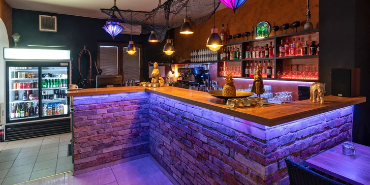 Otevřený voucher do čajovny Antakarana: jídlo, drinky i vodní dýmka, 300, 500 nebo 1000 Kč