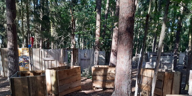 Paintballová přestřelka na lesním hřišti u Tábora pro děti i dospělé