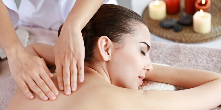 60–120min. relax: masáž chodidel či relaxační i energetická celotělová masáž