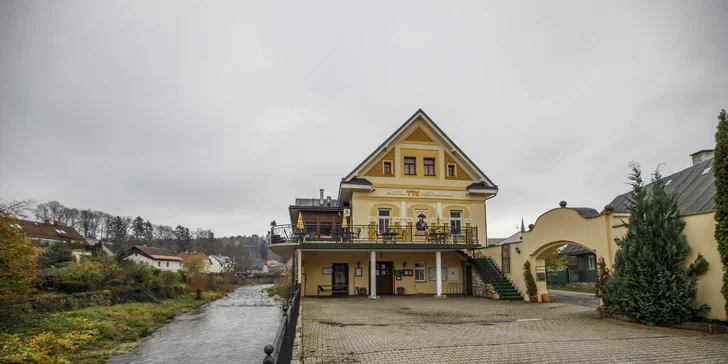 Hotel ve Vrchlabí se stravou i denním vstupem do privátního wellness