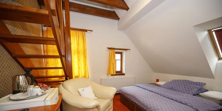 Hotel ve Vrchlabí se stravou i denním vstupem do privátního wellness