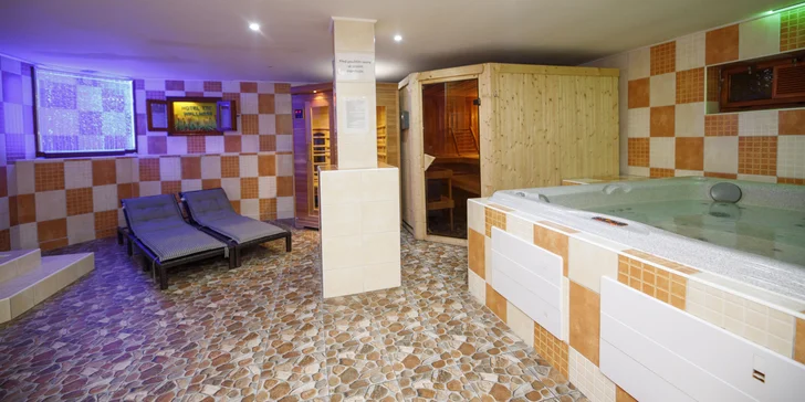 Hotel ve Vrchlabí se stravou i denním vstupem do privátního wellness