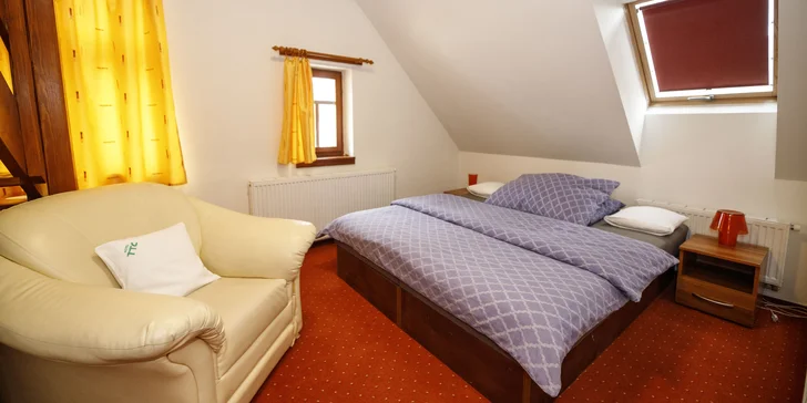 Hotel ve Vrchlabí se stravou i denním vstupem do privátního wellness