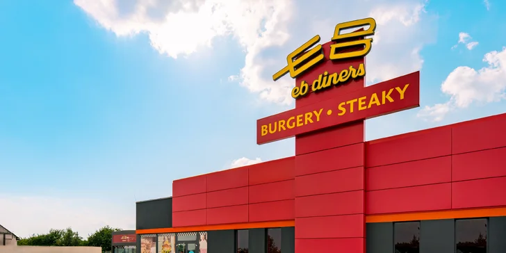 500-1 500 Kč na cokoliv v americkém dineru EB: burgery, sendviče, steaky