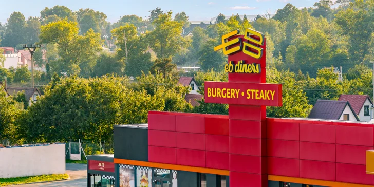 500-1 500 Kč na cokoliv v americkém dineru EB: burgery, sendviče, steaky