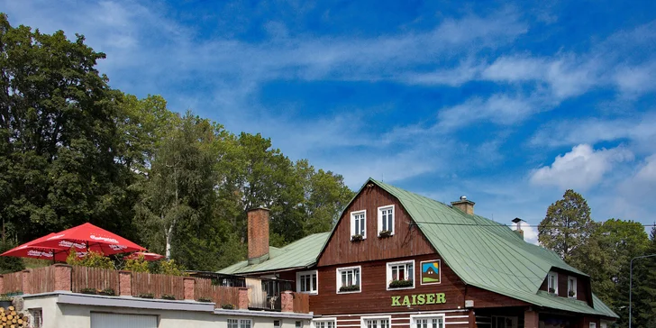 Pobyt v Kořenově na rozhraní Jizerských hor a Krkonoš: rodinný hotel se snídaní či polopenzí