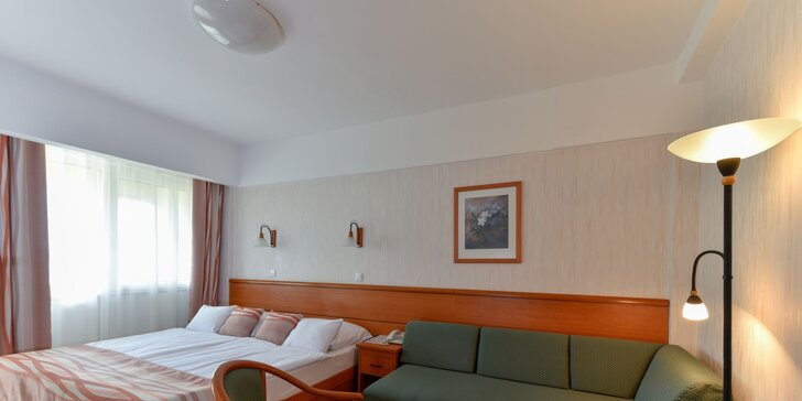 Hotel 300 m od Balatonu: neomezený wellness a polopenze