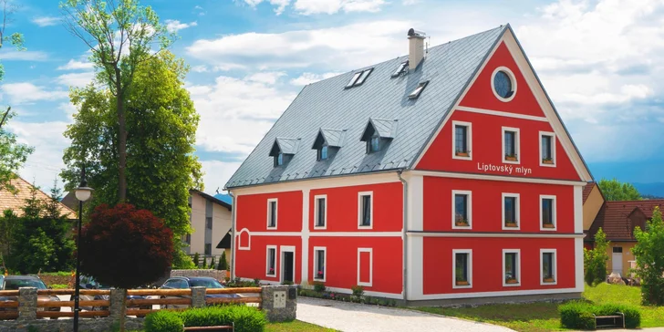 Pobyt ve zrekonstruovaném historickém mlýně s vodním kolem na Liptově vč. snídaně