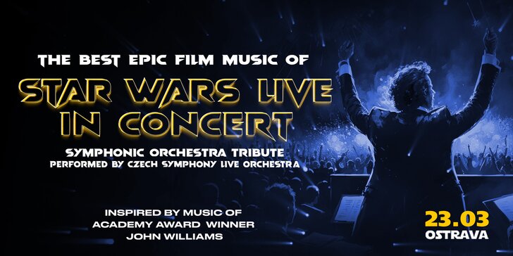 Vstupenka na koncert vážné hudby z filmu Star wars