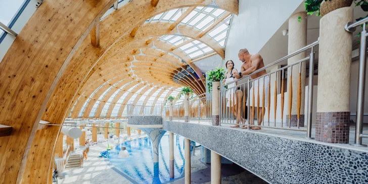Wellness pobyt v polských Krkonoších: polopenze a denně vstup do aquaparku se saunami