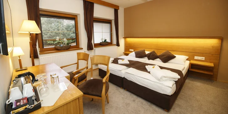 Pobyt se snídaní či polopenzí i neomezeným wellness v nejlépe hodnoceném hotelu na Strakonicku