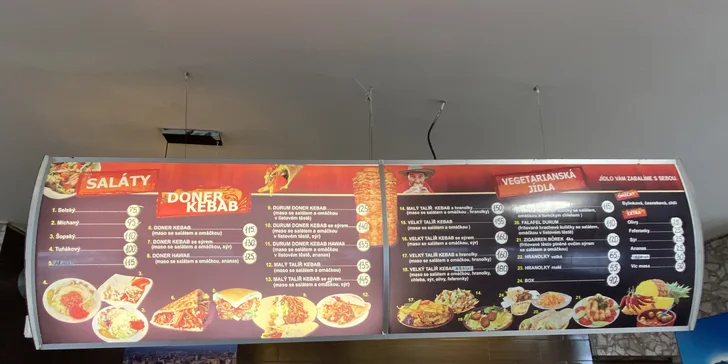 Kebab: döner, dürüm nebo talíř s hranolky pro 1 osobu