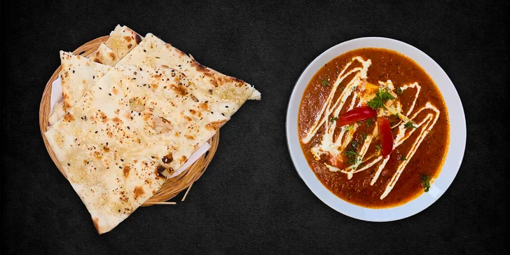 Voucher až na 1 000 Kč na jakákoliv jídla i nápoje v indické restauraci Indian Dream