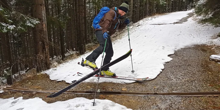 Skupinový i individuální skialpový kurz v Jeseníkách a Orličkách pro 1 i 2 začátečníky a mírně pokročilé