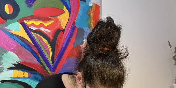 Kurz intuitivního malování v páru vč. pomůcek a seznámení s technikou