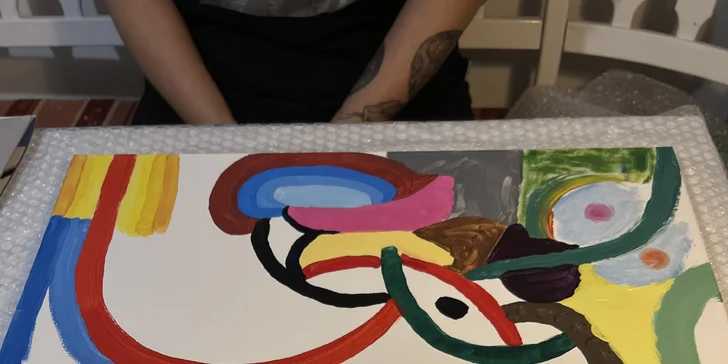 Kurz intuitivního malování v páru vč. pomůcek a seznámení s technikou