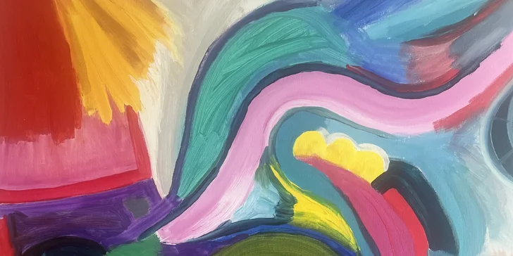 Kurz intuitivního malování v páru vč. pomůcek a seznámení s technikou