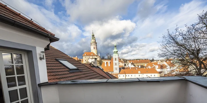 Romantický pobyt v centru Českého Krumlova se snídaněmi
