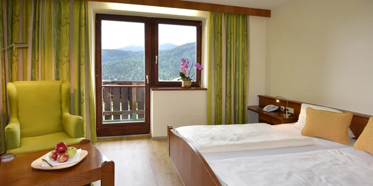 4* hotel v Alpách: polopenze, wellness, sjezdovka u hotelu i 2 děti zdarma