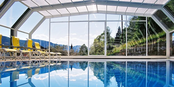 4* hotel v Alpách: polopenze, wellness, sjezdovka u hotelu i 2 děti zdarma