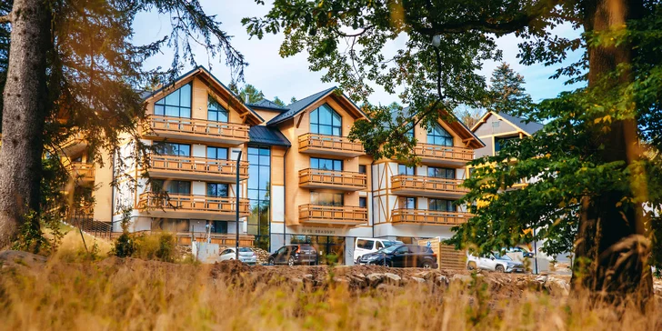Polské Krkonoše: pobyt se stravou v apartmánech butikového aparthotelu, akce 2 děti zdarma